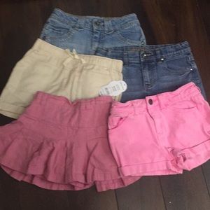 Girls size 6 short/skort lot